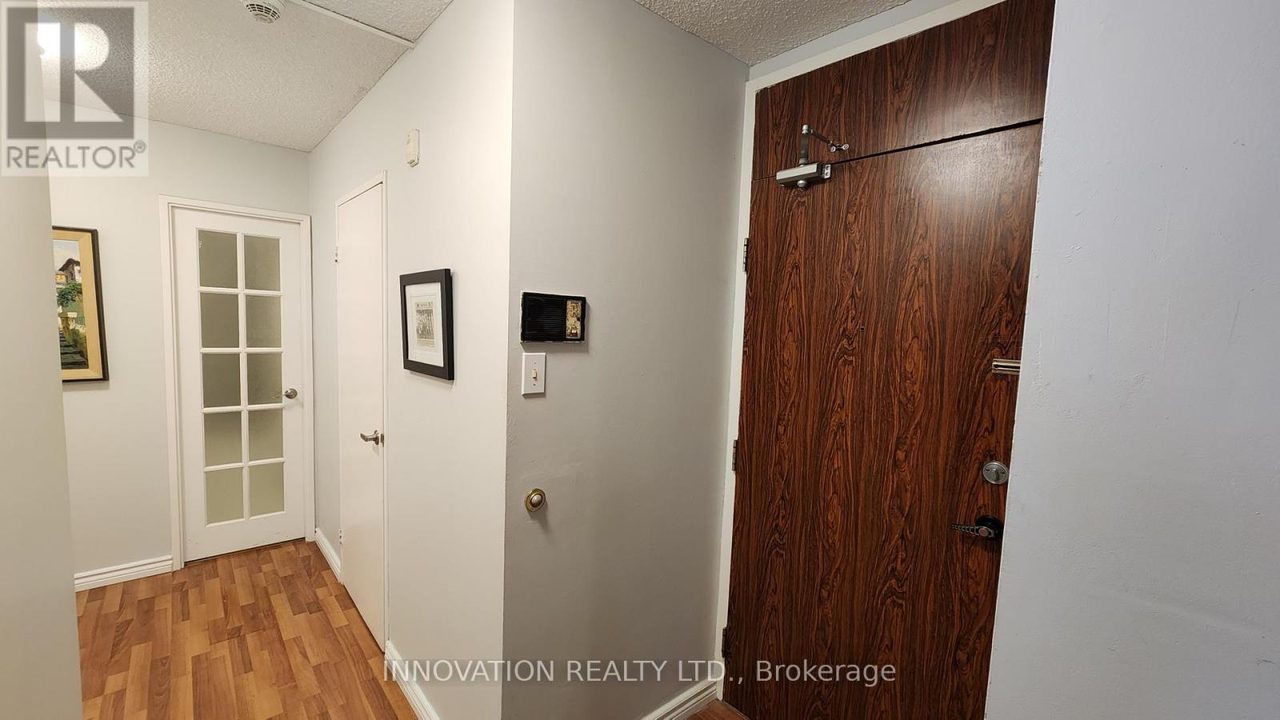 Foyer with French door